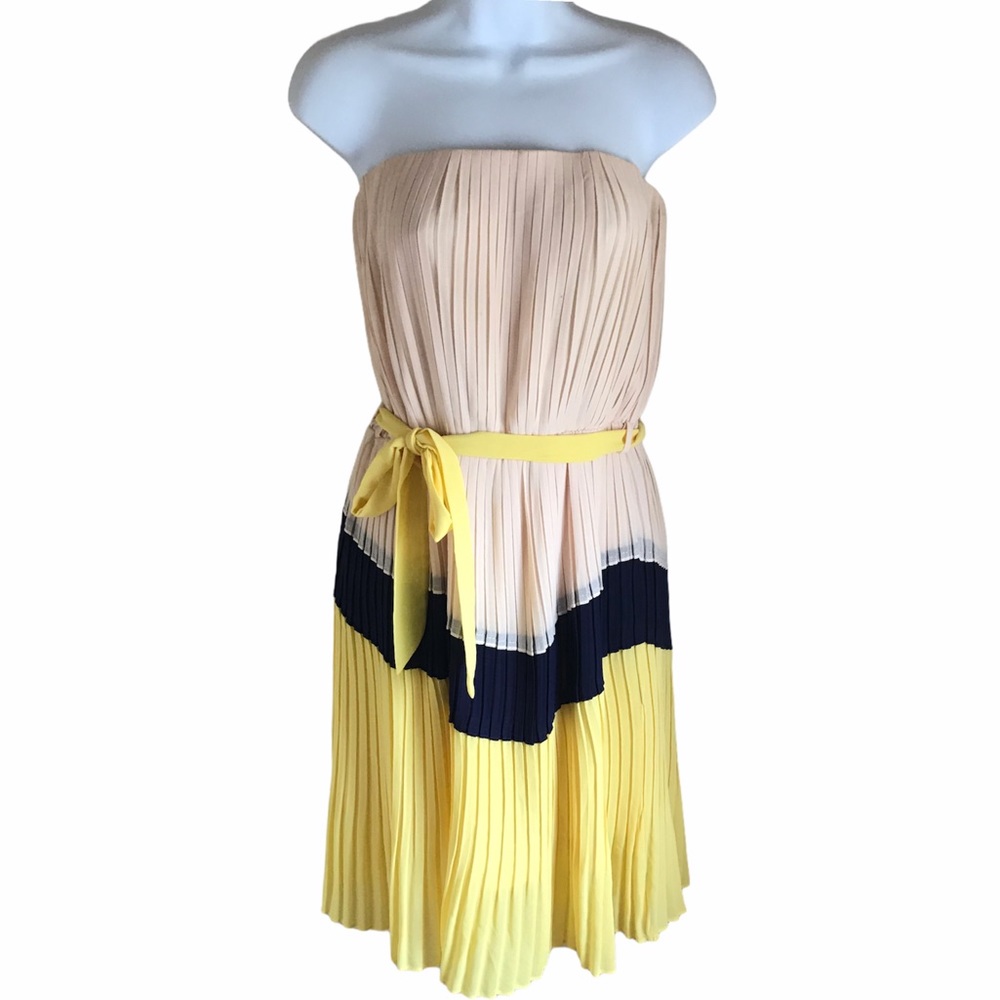 Strapless Striped Dress